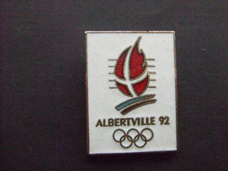 Olympische Spelen Albertville 1992 logo klein model emaille 
